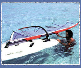 wasserstart windsurfen